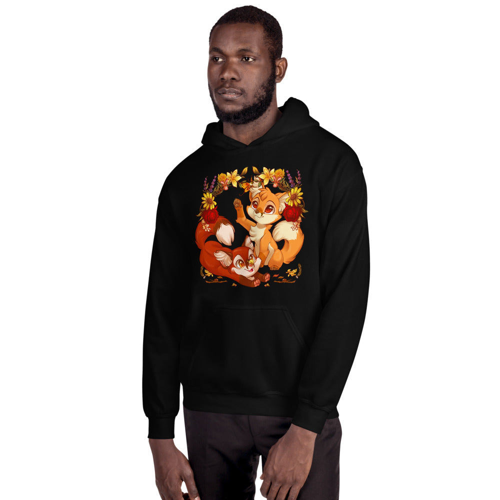 Autumn Foxes Hooded Sweatshirt