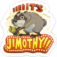 Jimothy Vinyl Die-cut Stickers