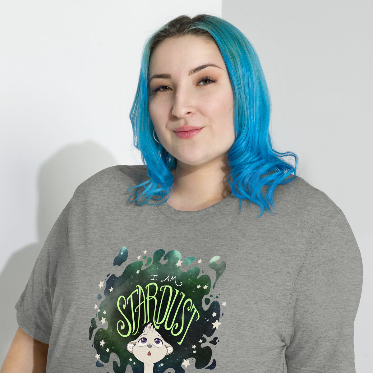 Ainsley "I Am Stardust" T-Shirt - Agender Pride Flag Variant