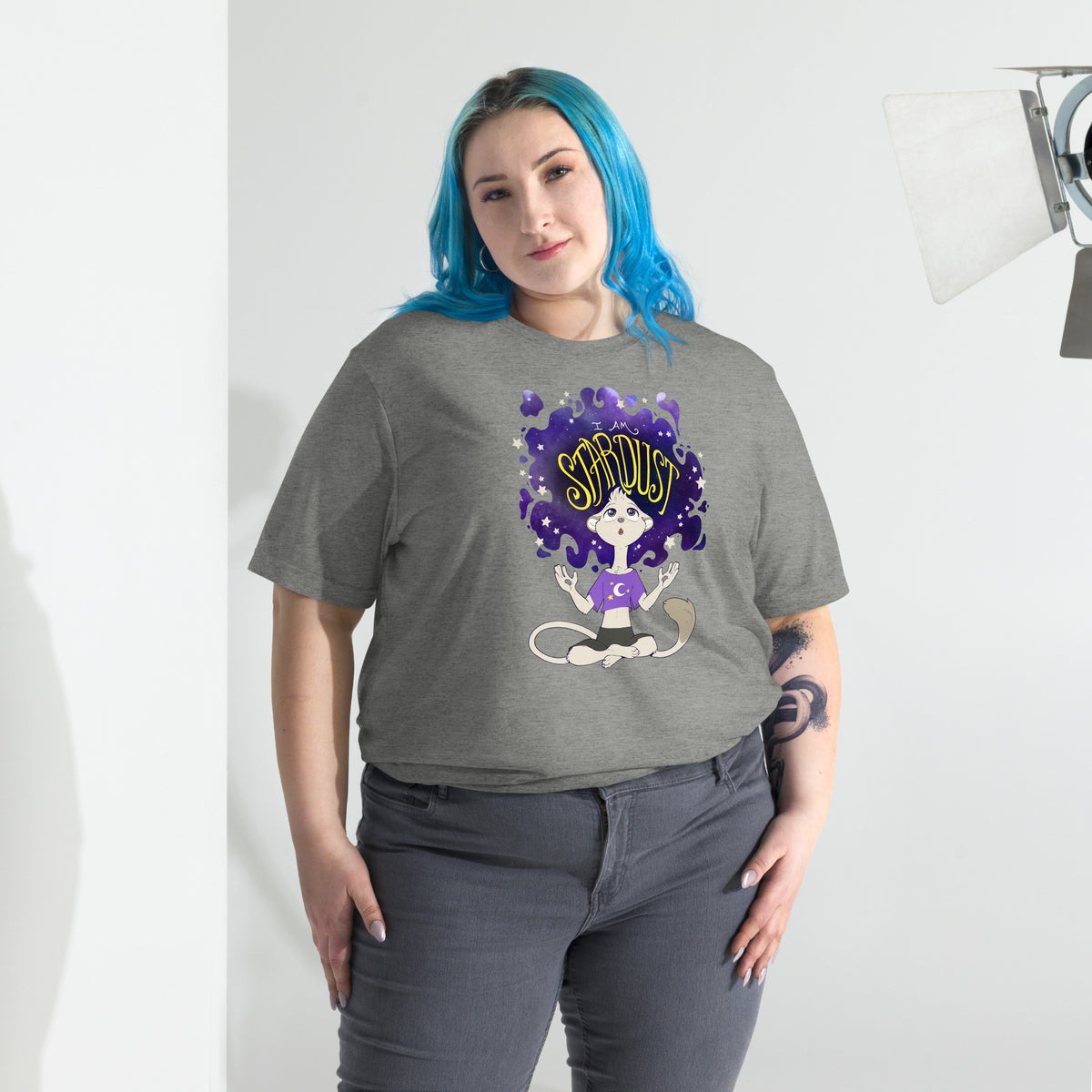 Ainsley "I Am Stardust" T-Shirt - Non-Binary Pride Flag Variant