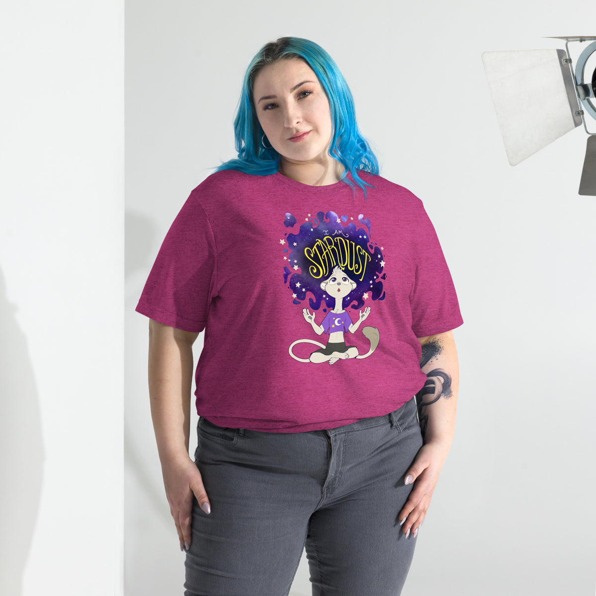 Ainsley "I Am Stardust" T-Shirt - Non-Binary Pride Flag Variant