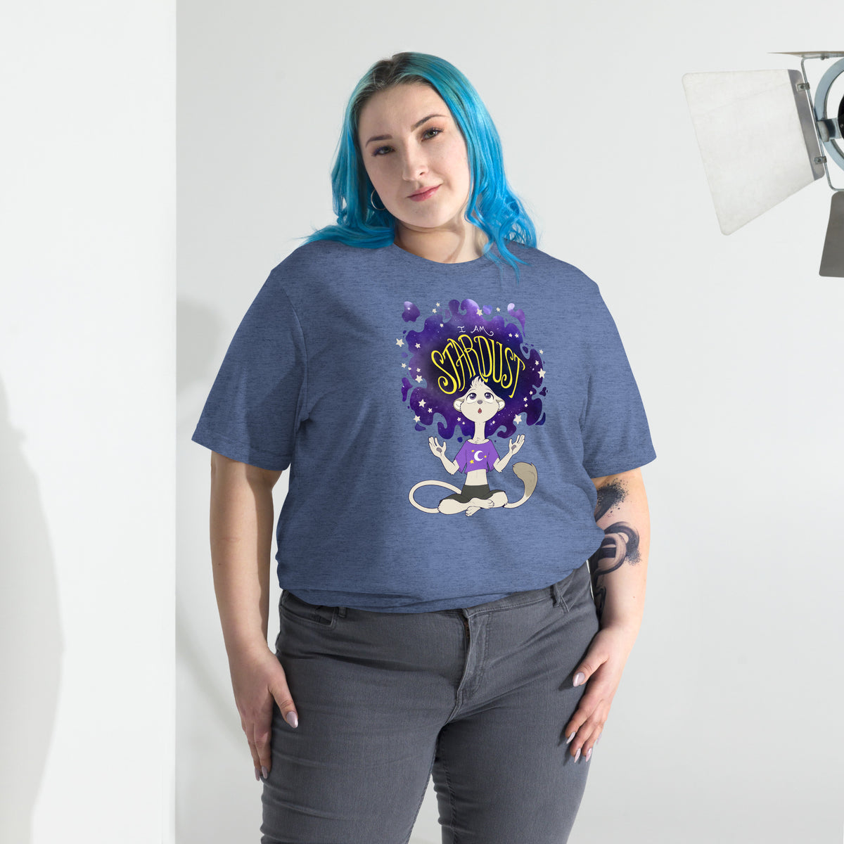 Ainsley "I Am Stardust" T-Shirt - Non-Binary Pride Flag Variant