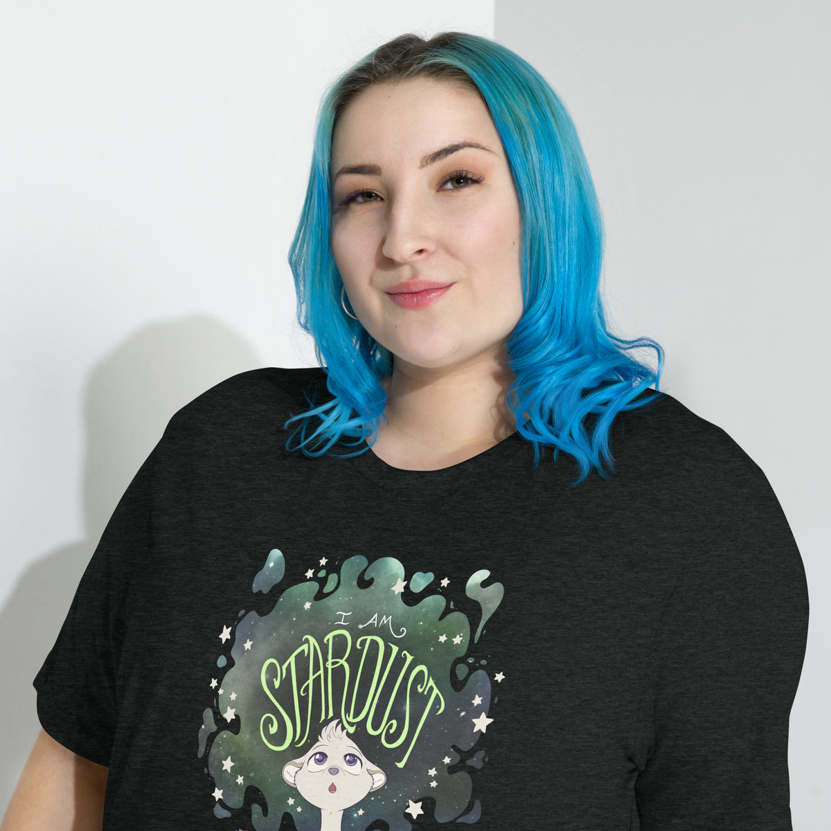 Ainsley "I Am Stardust" T-Shirt - Agender Pride Flag Variant