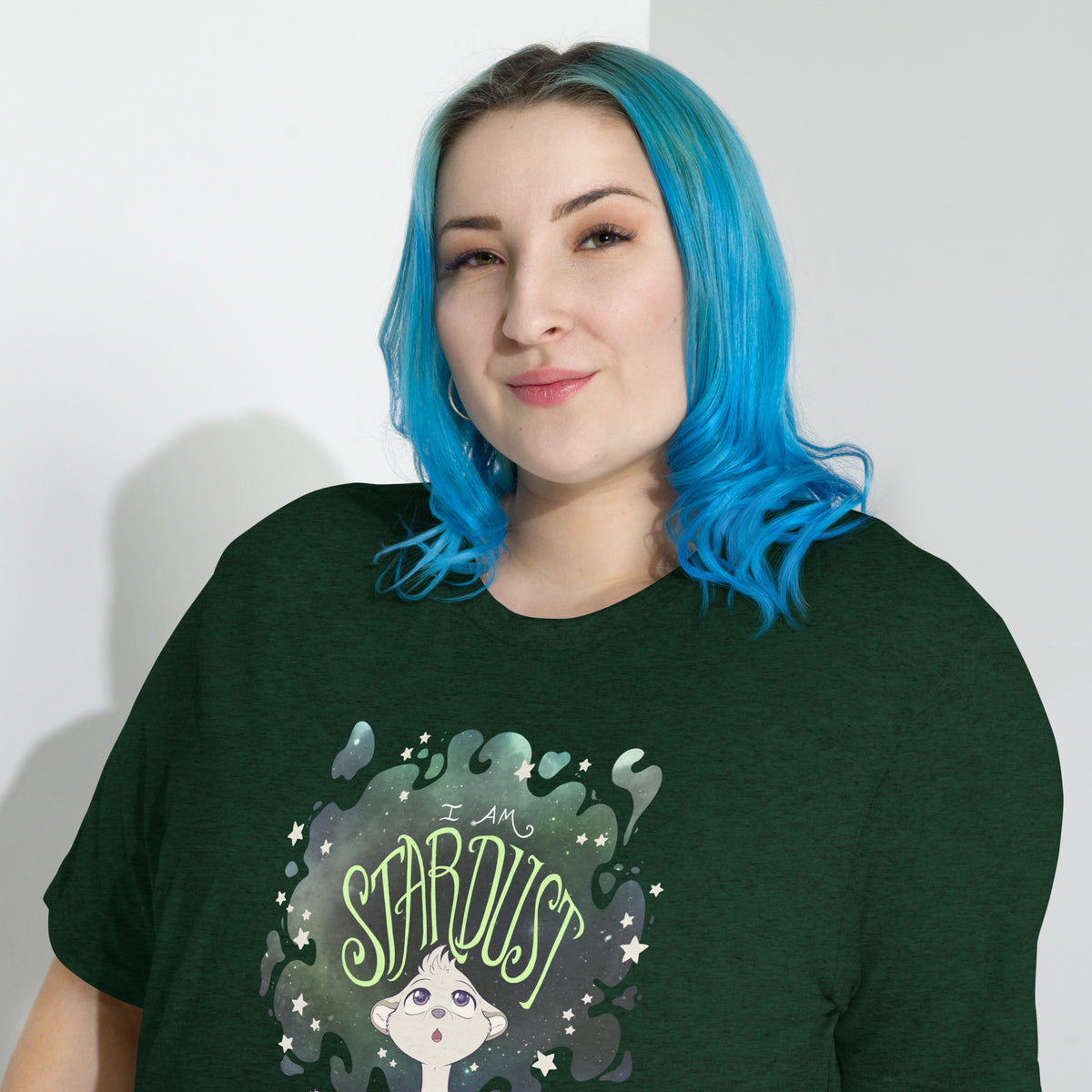 Ainsley "I Am Stardust" T-Shirt - Agender Pride Flag Variant