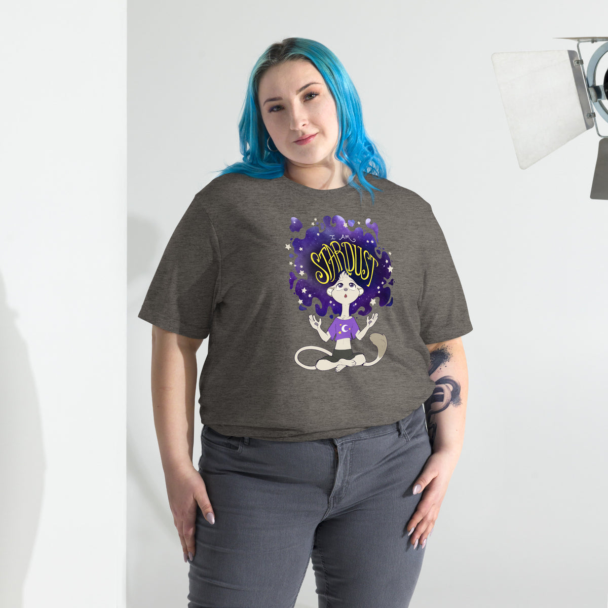 Ainsley "I Am Stardust" T-Shirt - Non-Binary Pride Flag Variant