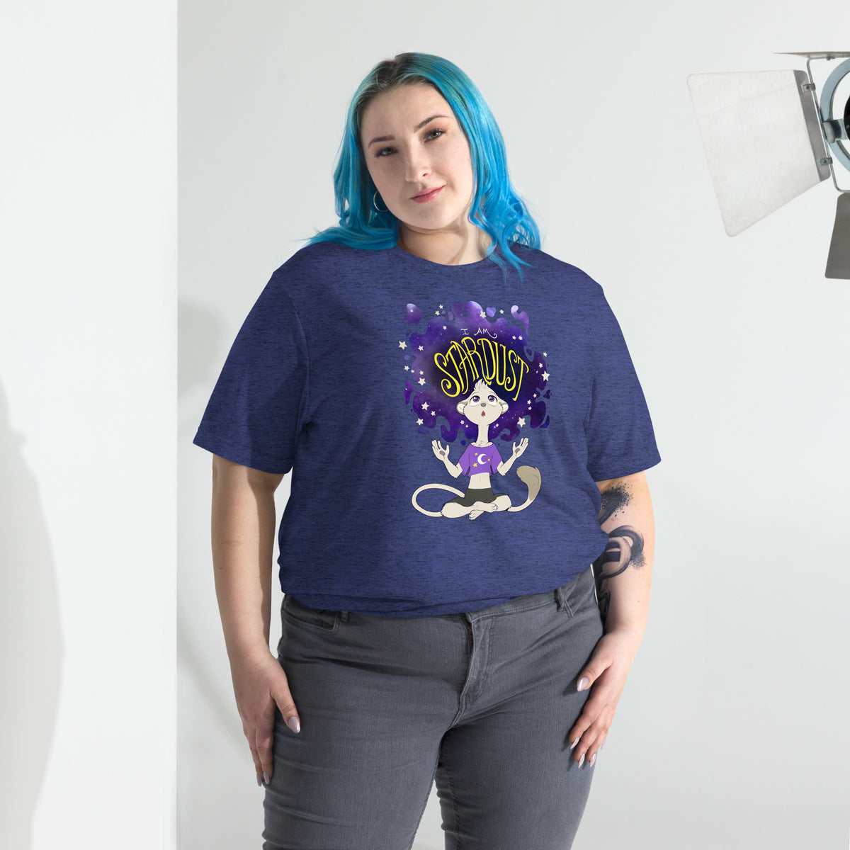 Ainsley "I Am Stardust" T-Shirt - Non-Binary Pride Flag Variant