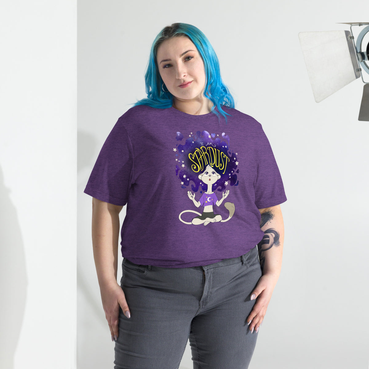 Ainsley "I Am Stardust" T-Shirt - Non-Binary Pride Flag Variant