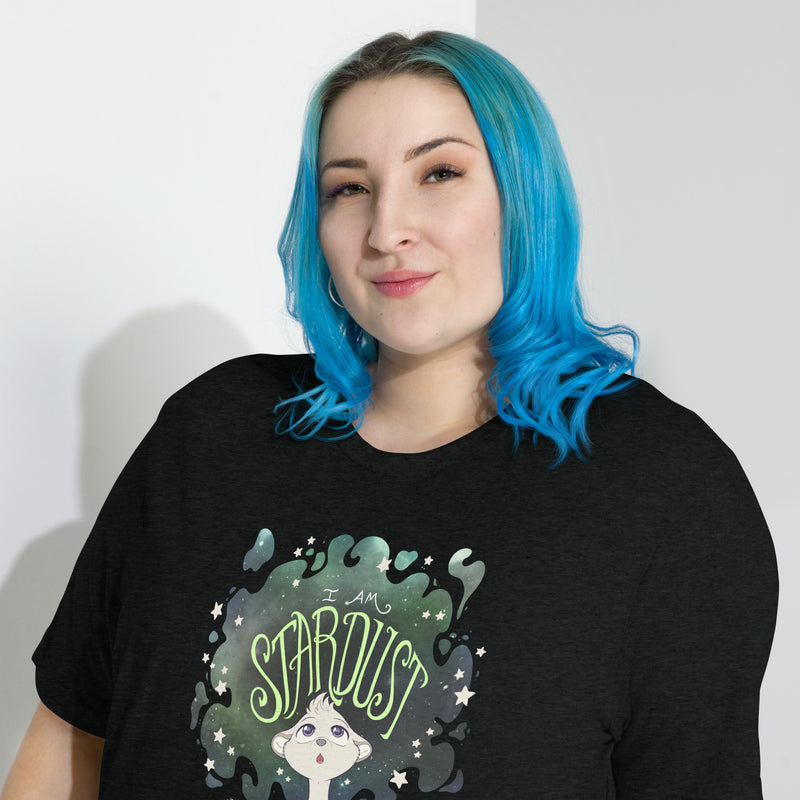 Ainsley "I Am Stardust" T-Shirt - Agender Pride Flag Variant