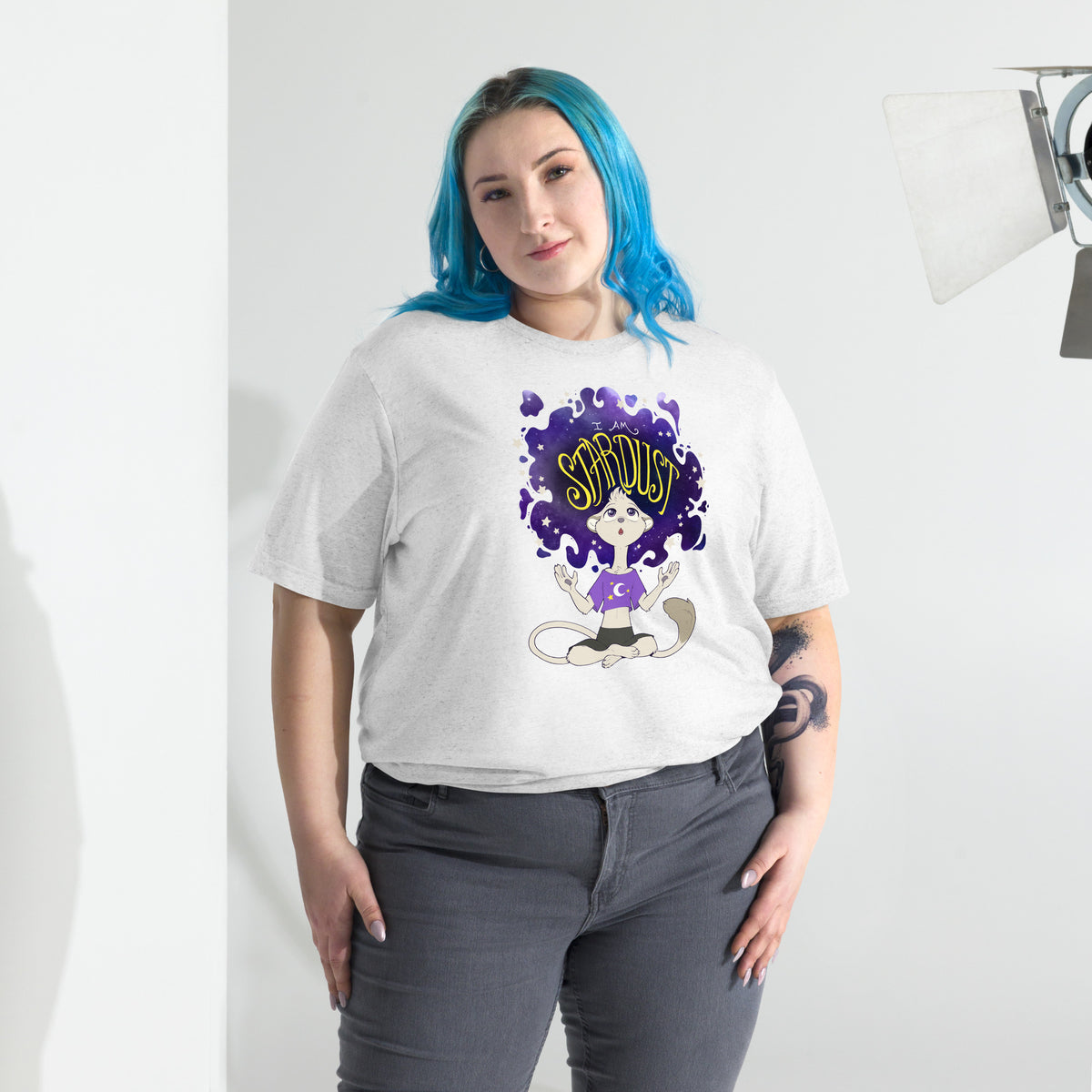 Ainsley "I Am Stardust" T-Shirt - Non-Binary Pride Flag Variant