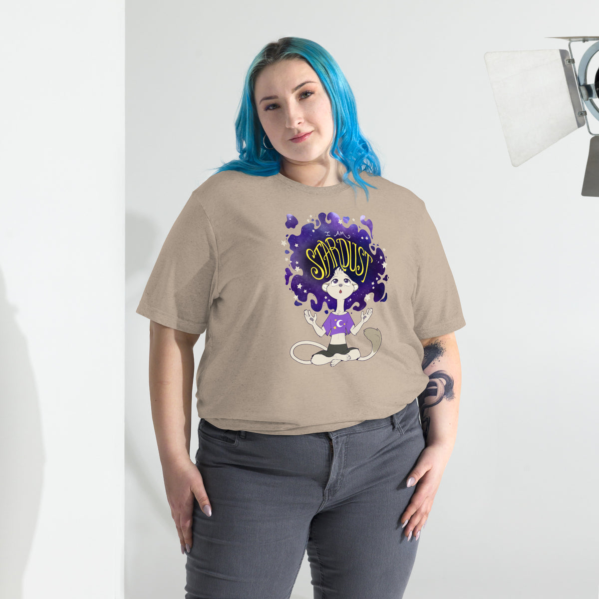 Ainsley "I Am Stardust" T-Shirt - Non-Binary Pride Flag Variant