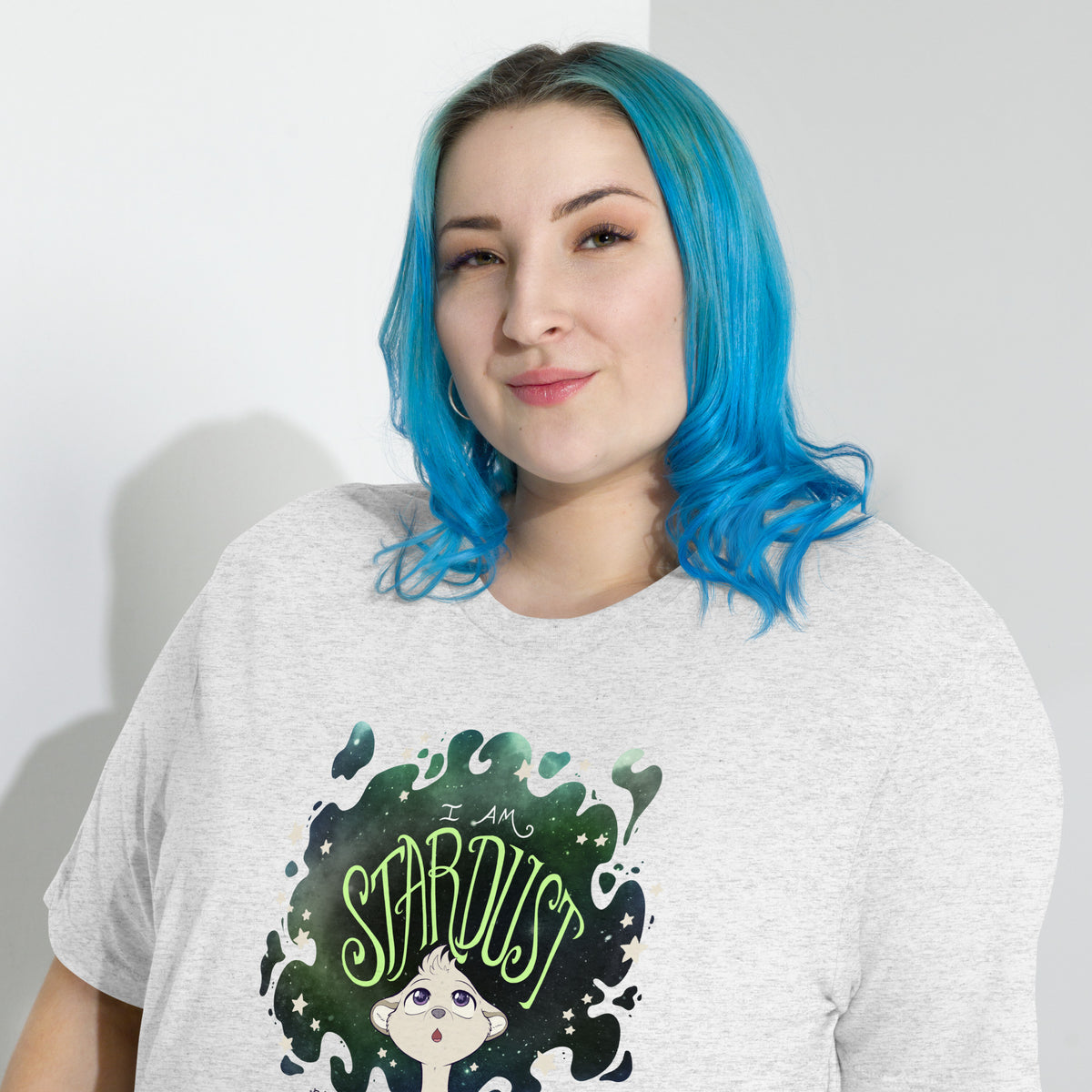 Ainsley "I Am Stardust" T-Shirt - Agender Pride Flag Variant