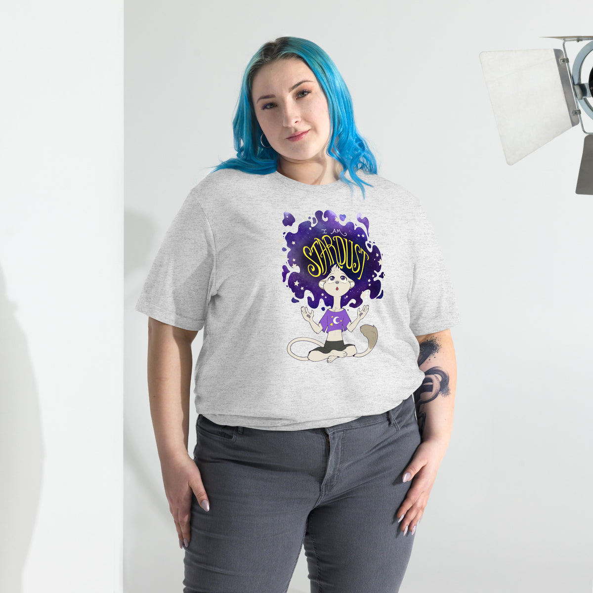 Ainsley "I Am Stardust" T-Shirt - Non-Binary Pride Flag Variant