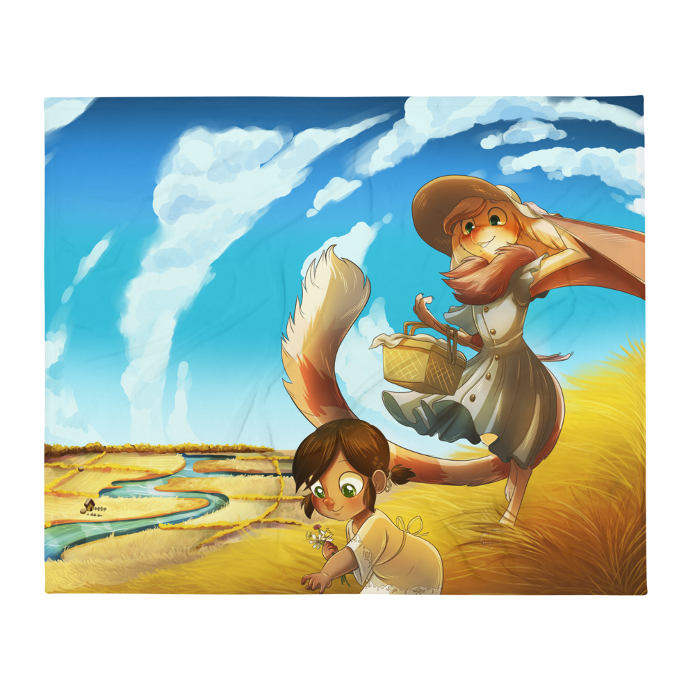 Picnic Stroll Throw Blanket